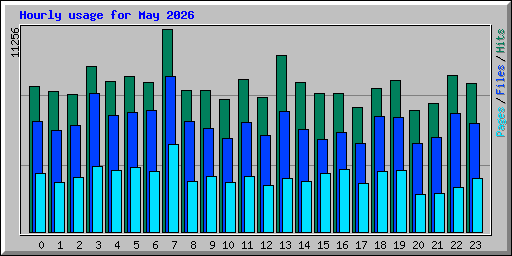 Hourly usage for May 2026