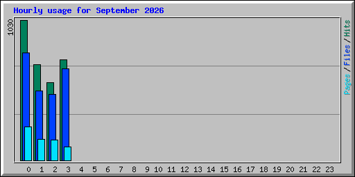 Hourly usage for September 2026
