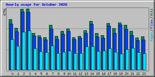 Hourly usage for October 2026