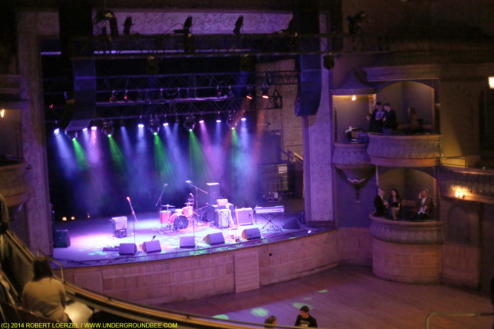 A view from Thalia Hall's balcony before the concert.