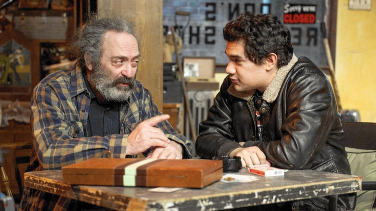 Richard Cotovsky, left, and Rudy Galvan star in American Buffalo for Mary-Arrchie Theatre. Photo by Michael Brosilow.